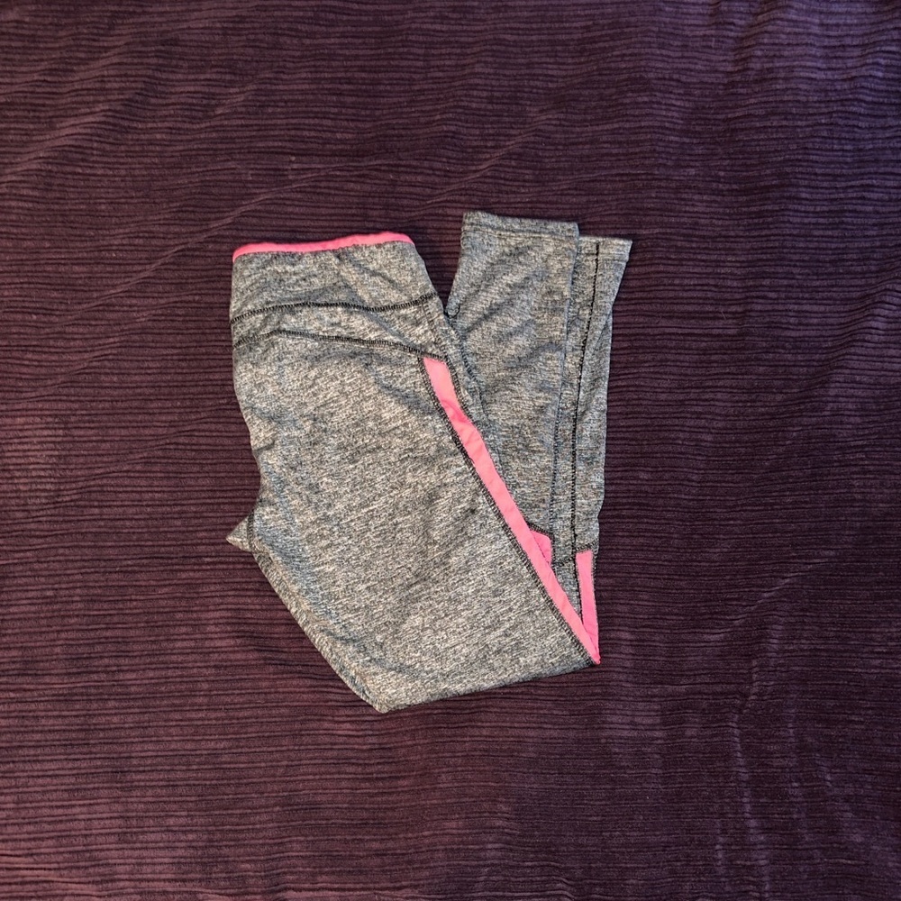 Gray and Pink Leggings